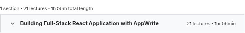 Course topics · Building Full-Stack React Applications with AppWrite 2024-9