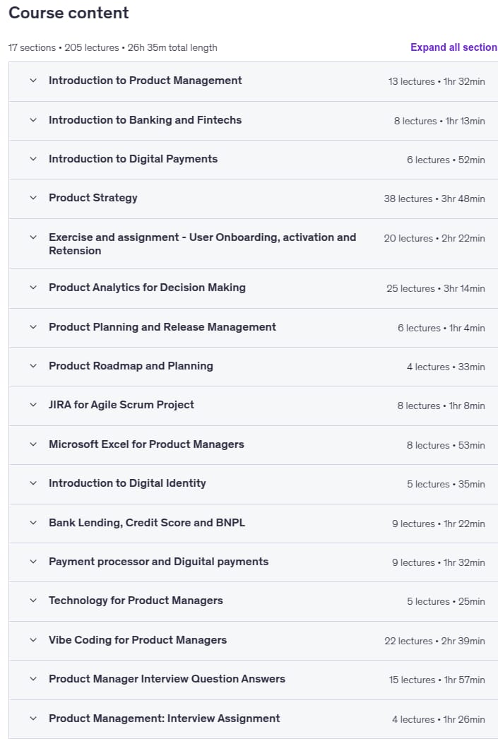 Kursthemen · Fintech Produktmanagement Bootcamp 2025 (25+ hrs) 2025-12