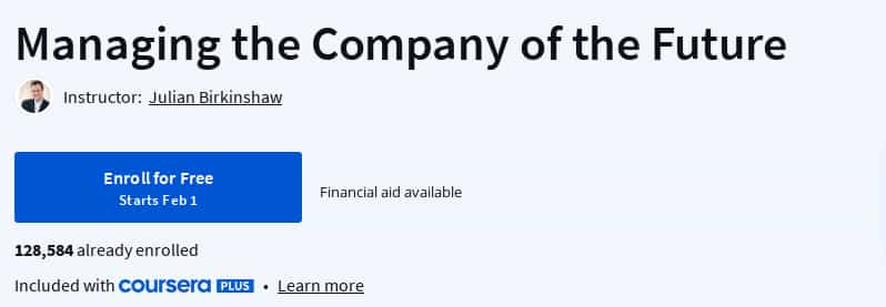 Pictures · Coursera — Managing the Company of the Future 2025-2
