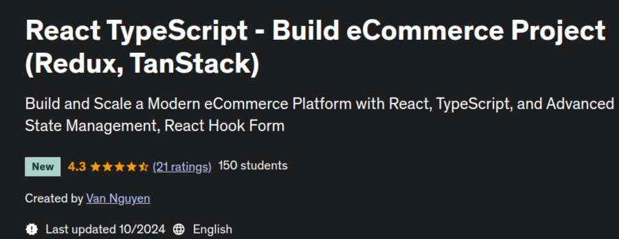 Pictures · Udemy — React TypeScript – Build eCommerce Project (Redux, TanStack) 2024-10