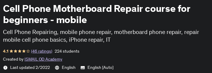 Pictures · Udemy — Cell Phone Motherboard Repair course for beginners – mobile 2022-2