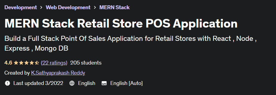 Pictures · Udemy — MERN Stack Retail Store POS Application 2022-3
