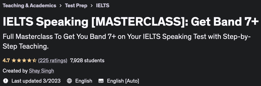 Pictures · Udemy — IELTS Speaking [MASTERCLASS]: Get Band 7+ 2021-4