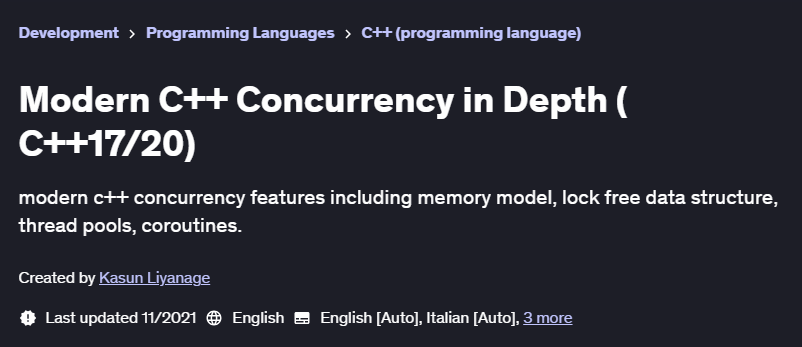 Pictures · Modern C++ Concurrency in Depth ( C++17/20) 2021-11