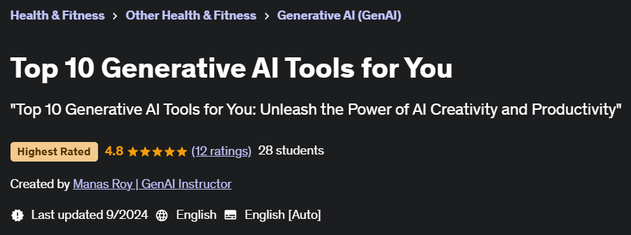 Pictures · Udemy — Top 10 Generative AI Tools for You 2024-9