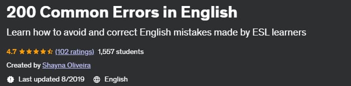 Pictures · Udemy — 200 Common Errors in English 2019-8