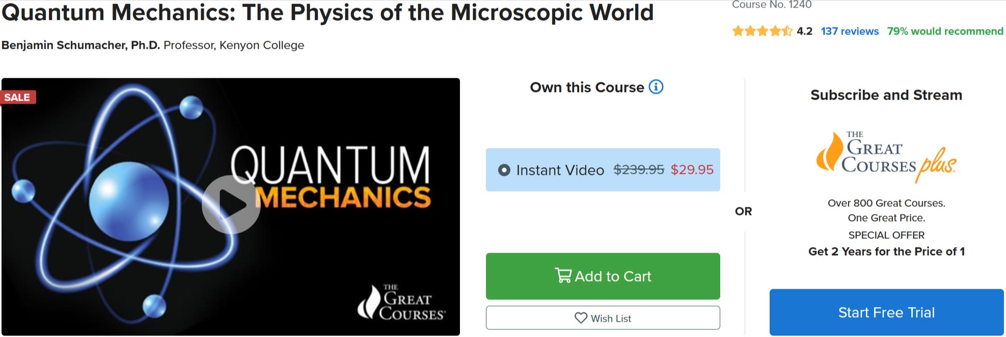Pictures · The Great Courses — Quantum Mechanics: The Physics of the Microscopic World 2018-8