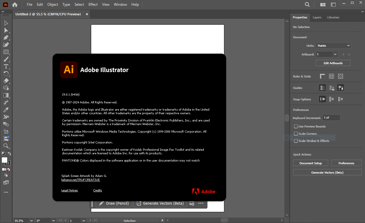 Bilder · Adobe Illustrator 2026 Der V308.1 Windows /29.7.1 macOS