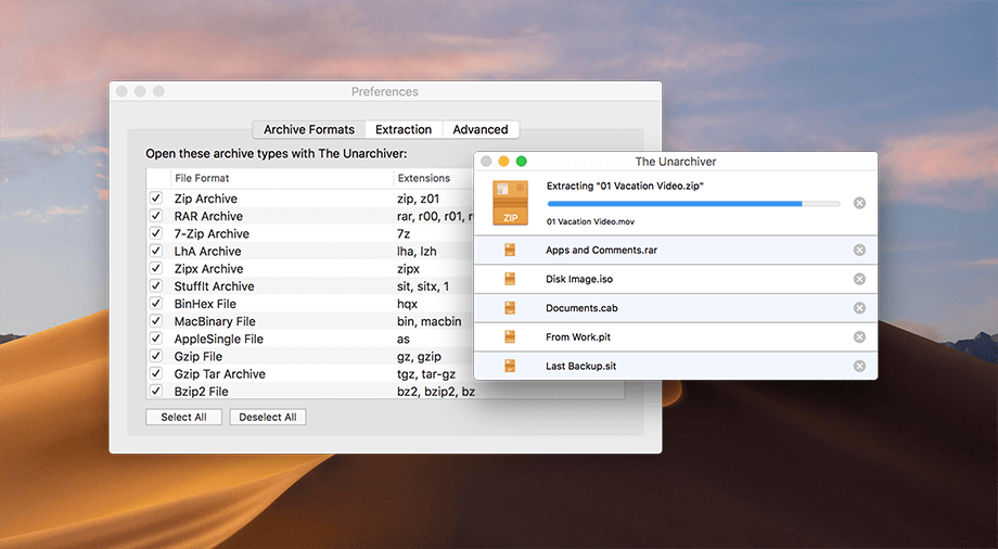 Pictures · The Unarchiver 4.3.6 macOS