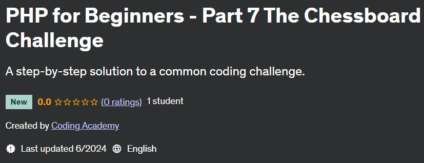 Pictures · PHP for Beginners – Part 7 The Chessboard Challenge 2024-6