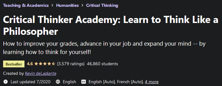Pictures · Critical Thinker Academy: Learn to Think Like a Philosopher 2020-7
