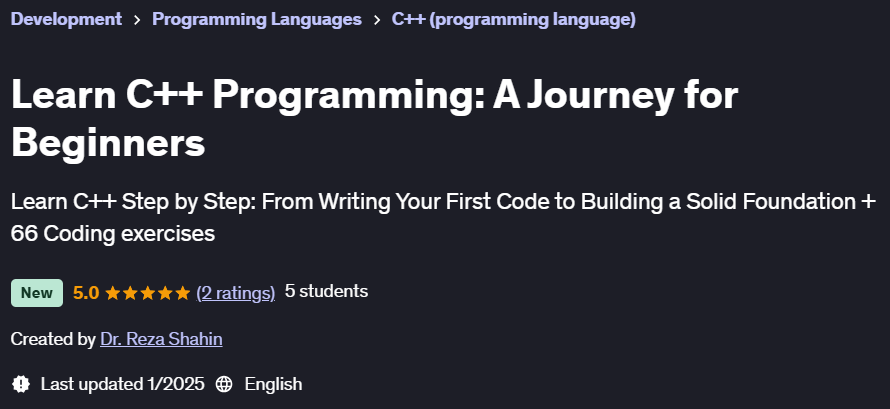 Pictures · Udemy — Learn C++ Programming: A Journey for Beginners 2024-11