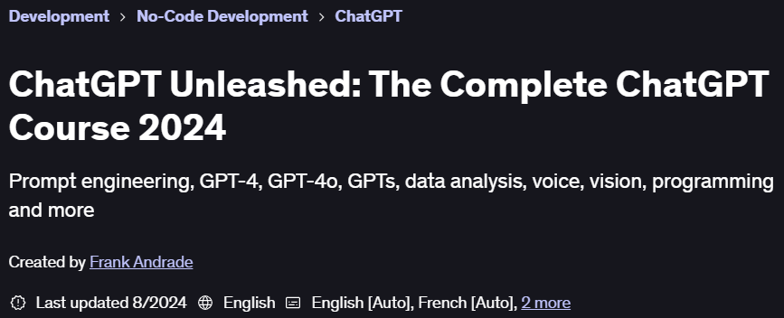 Pictures · Udemy — ChatGPT Unleashed: The Complete ChatGPT Course 2024 2023-9