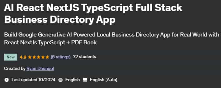 Pictures · Udemy — AI React NextJS TypeScript Full Stack Business Directory App 2024-9