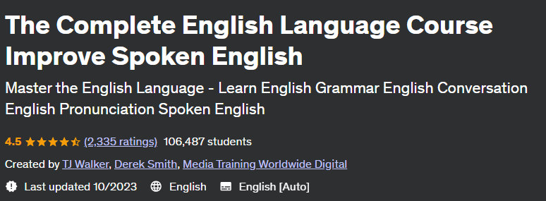 Pictures · Udemy — The Complete English Language Course Improve Spoken English 2021-7