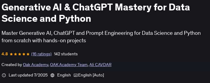 Pictures · Udemy — Generative AI & ChatGPT Mastery for Data Science and Python 2025-7
