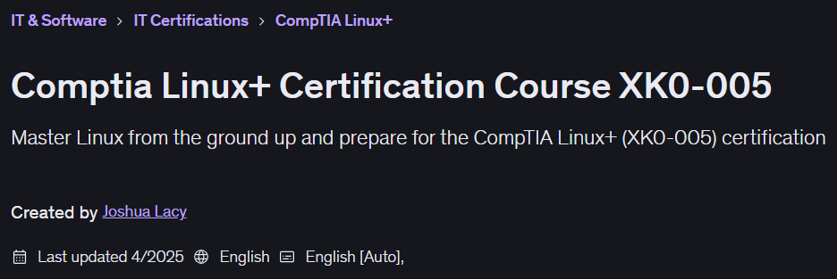 图片 · CompTIA Linux+ 认证课程 XK0-005 2025-4
