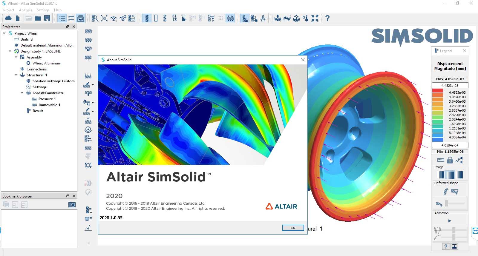 Bilder · Die Altair SimSolid 2026.0 x64 + Tutorials