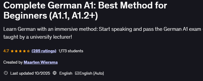 Images · Complète Allemand A1: Meilleure méthode pour les débutants (A1.1et A1.2+) 2025-5