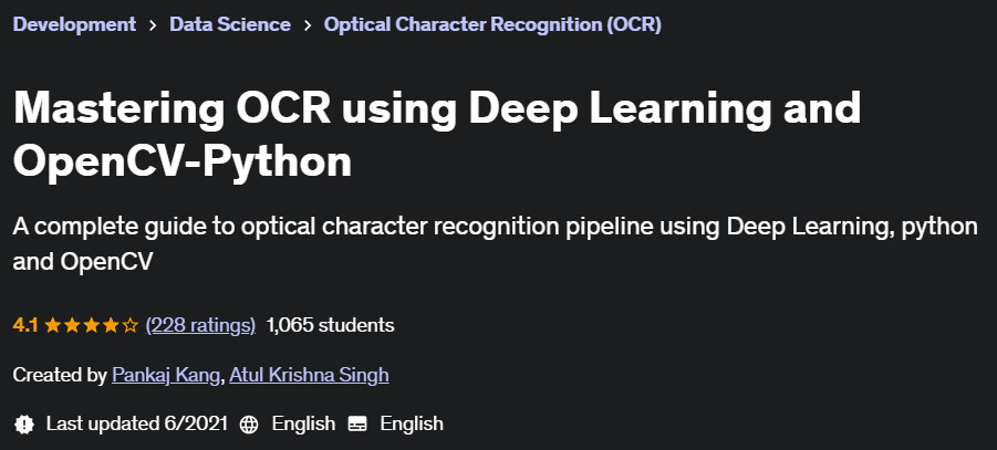 Pictures · Udemy — Mastering OCR using Deep Learning and OpenCV-Python 2021-3
