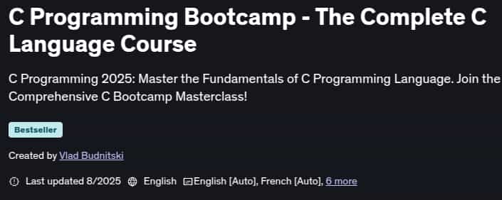 Pictures · Udemy — C Programming Bootcamp – The Complete C Language Course 2025-8
