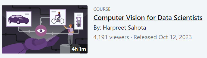 Pictures · Computer Vision for Data Scientists 2023-10