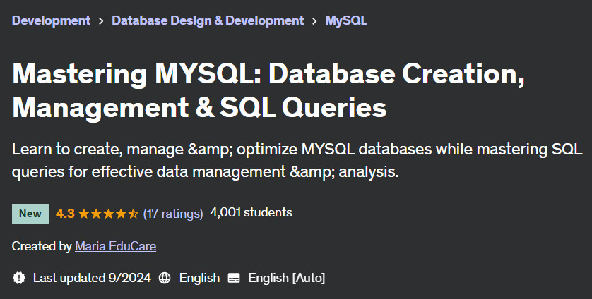 Pictures · Udemy — Mastering MYSQL: Database Creation, Management & SQL Queries 2024-9