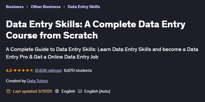 Pictures · Udemy — Data Entry Skills: A Complete Data Entry Course from Scratch 2024-8