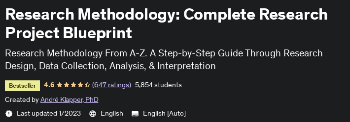 Pictures · Udemy — Research Methodology: Complete Research Project Blueprint 2021-5