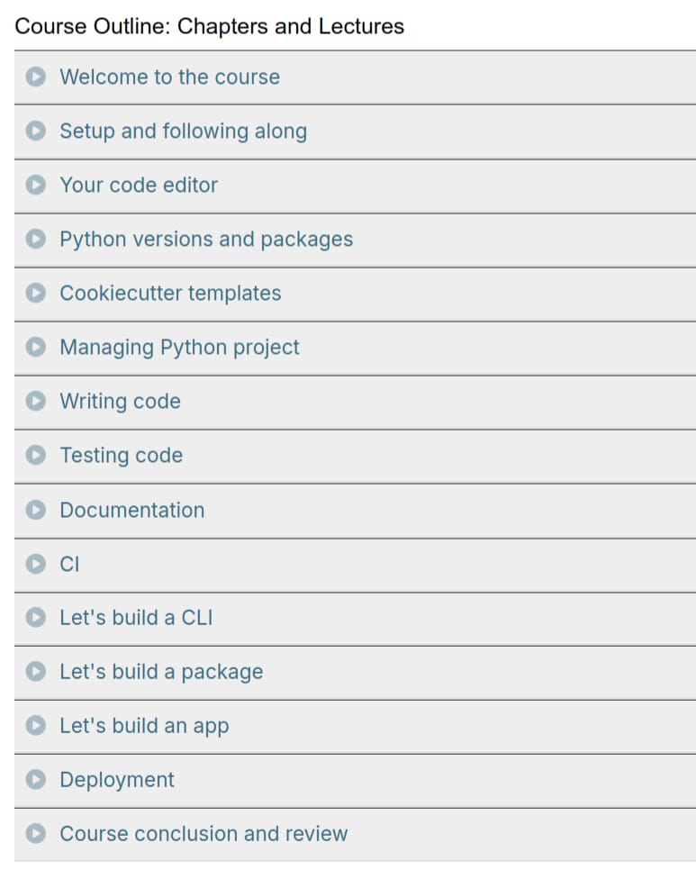 Sujets du cours · parlant Python - Moderne Python Projets 2021-4
