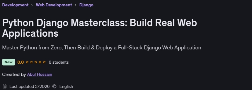 Pictures · Python Django Masterclass: Build Real Web Applications 2026-1