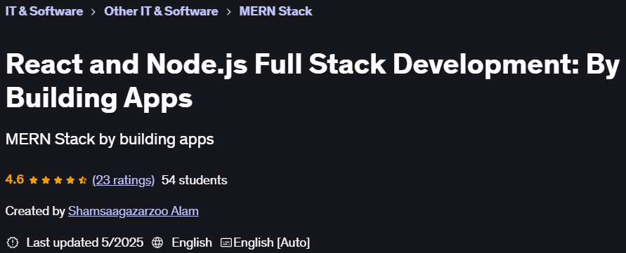 Pictures · React and Node.js Full Stack Development: By Building Apps 2025-5