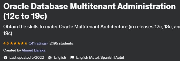 Pictures · Udemy — Oracle Database Multitenant Administration (12c to 19c) 2022-5