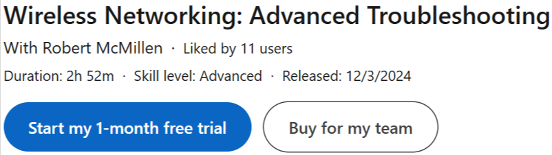 Pictures · LinkedIn — Wireless Networking: Advanced Troubleshooting 2024-12