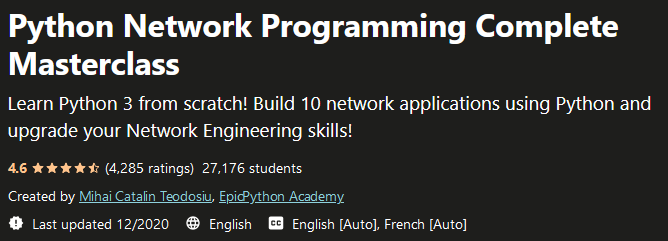 Pictures · Python Network Programming Complete Masterclass 2020-12