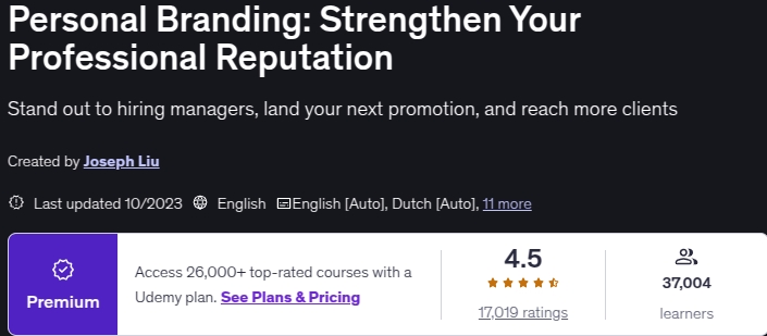 Pictures · Personal Branding: Strengthen Your Professional Reputation 2023-10