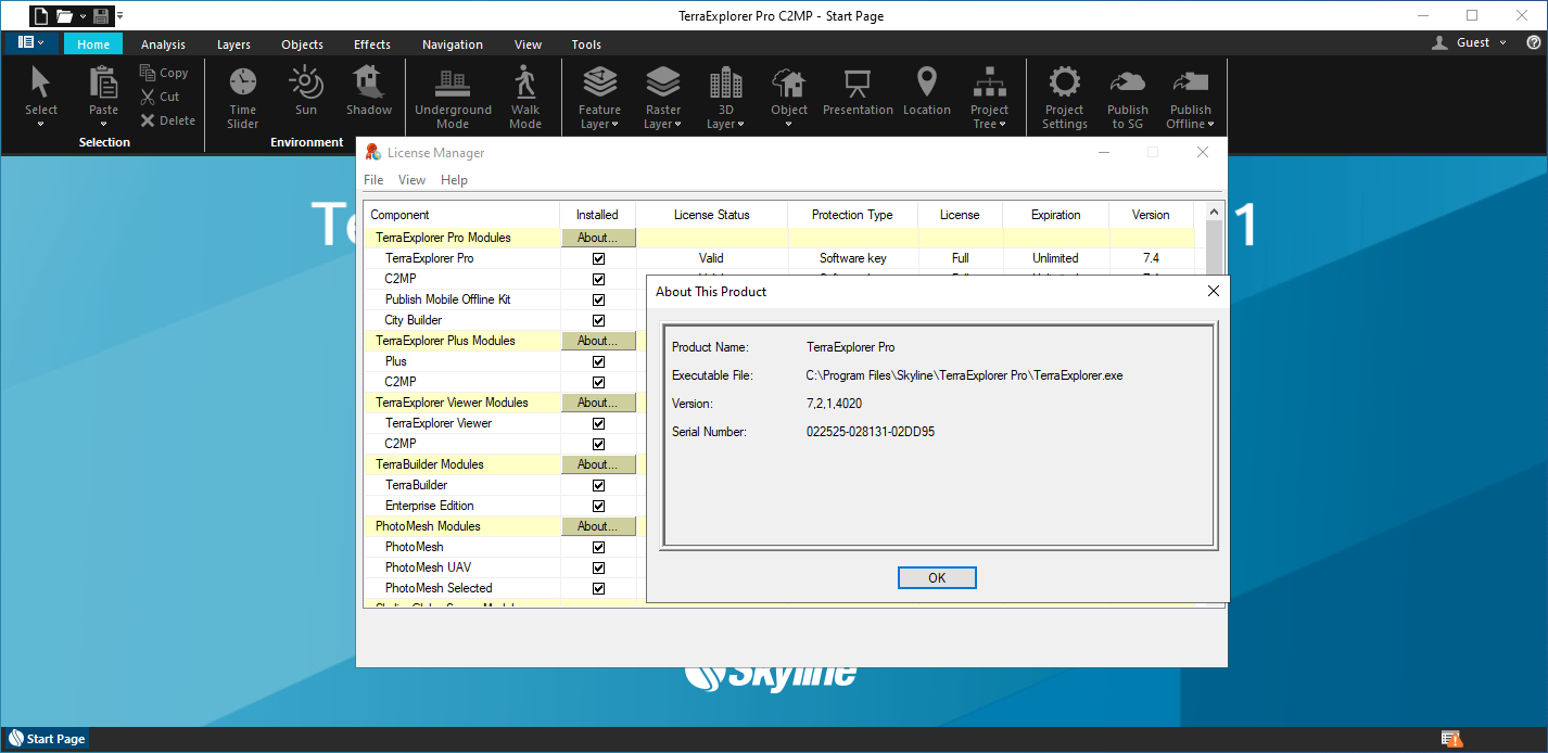 Images · Étiquette : Skyline TerraExplorer Pro 8.1.0.41223
