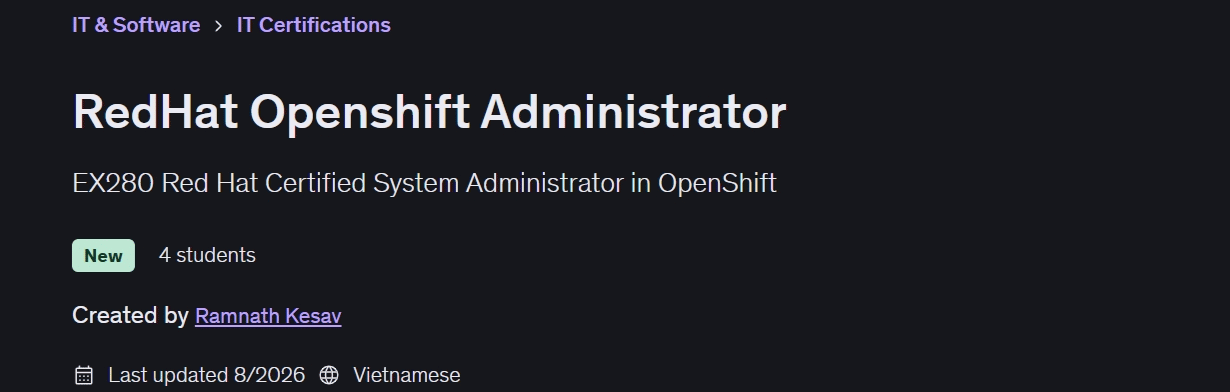 Pictures · RedHat Openshift Administrator 2026-8