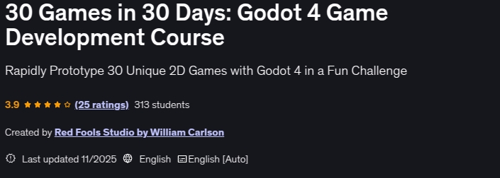 图片 · 30 游戏中 30 主条目:Godot 4 游戏发展课程 2025-11