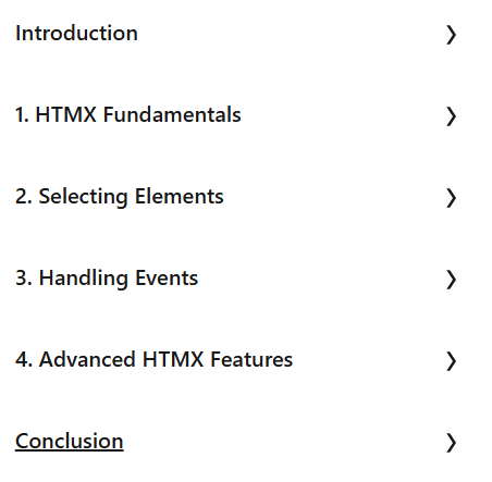 Course topics · LinkedIn — HTMX Essential Training 2025-1