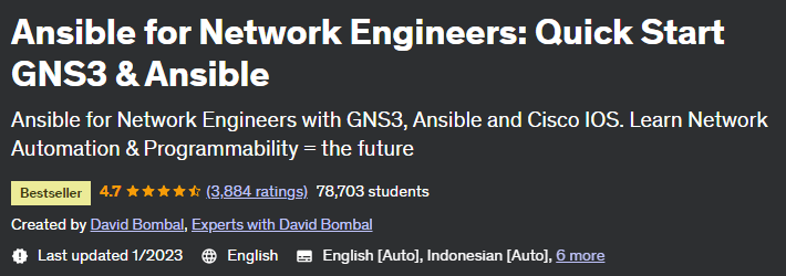 Pictures · Udemy — Ansible for Network Engineers: Quick Start GNS3 & Ansible 2022-2