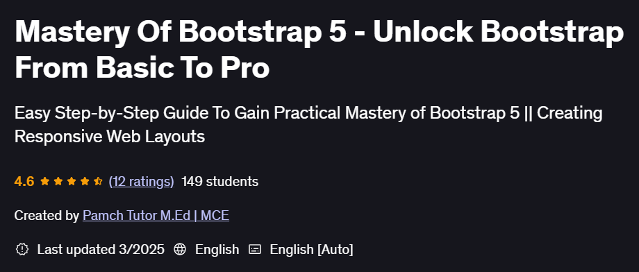 Pictures · Mastery Of Bootstrap 5 – Unlock Bootstrap From Basic To Pro 2025-3