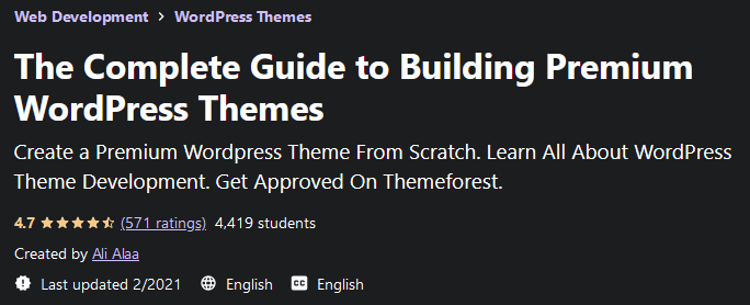 Pictures · The Complete Guide to Building Premium WordPress Themes 2021-2