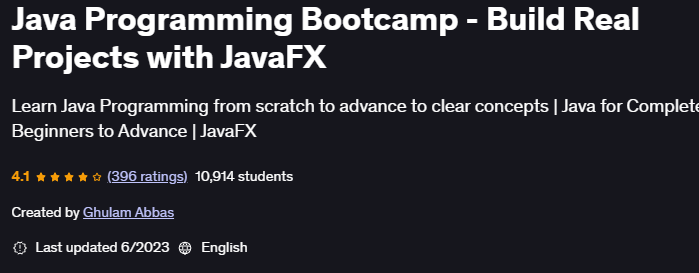 الصور · Java Programming Bootcamp – بناء المشاريع الحقيقية مع JavaFX 2019-8