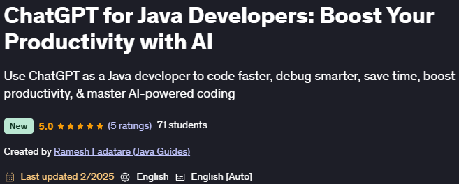 Images · ChatGPT Pour les développeurs de Java: Augmentez votre productivité avec AI 2025-1