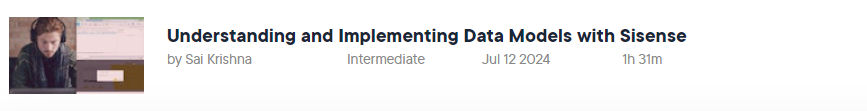 Pictures · Pluralsight — Understanding and Implementing Data Models with Sisense 2024-9