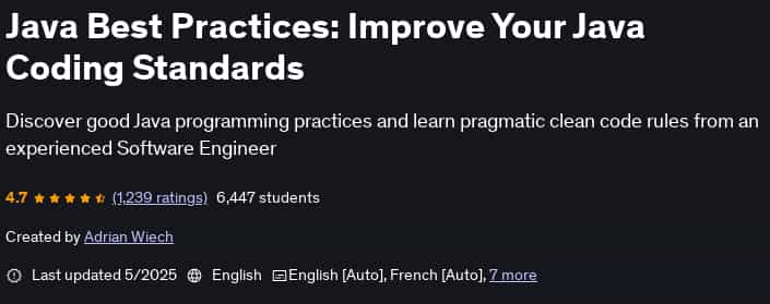 Pictures · Java Best Practices: Improve Your Java Coding Standards 2025-5