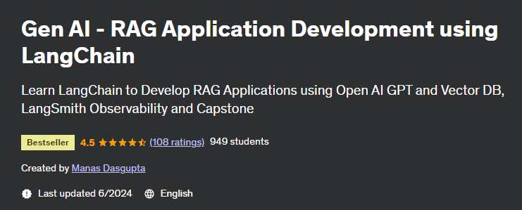 Pictures · Gen AI – RAG Application Development using LangChain 2024-5