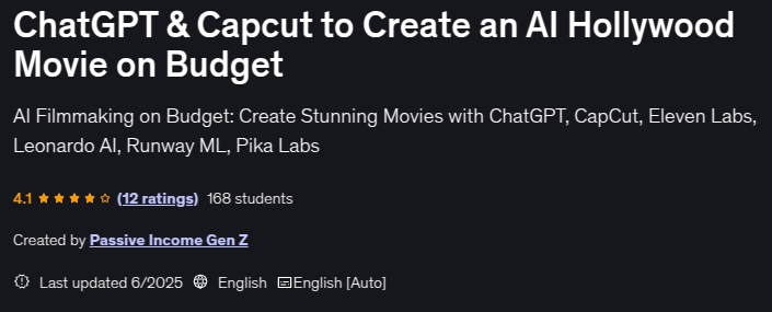 Pictures · Udemy — ChatGPT & Capcut to Create an AI Hollywood Movie on Budget 2024-10