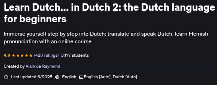 Pictures · Udemy — Learn Dutch… in Dutch 2: the Dutch language for beginners 2025-6